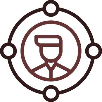 User Centered Creative Icon Design vector