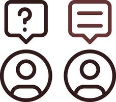 Discussion Creative Icon Design vector