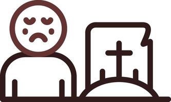 Grave Creative Icon Design vector