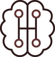 Humanoid Robot Creative Icon Design vector
