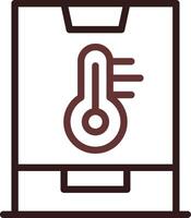 Smart Temperature Creative Icon Design vector