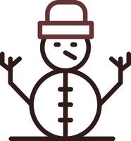 Snowman Creative Icon Design vector