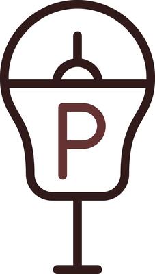 Parking Meter Creative Icon Design