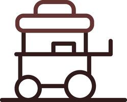 diseño de icono creativo de carrito de comida vector