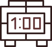 Digital Clock Creative Icon Design vector