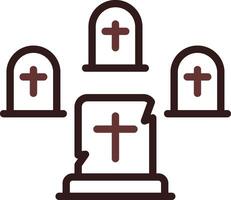 Graveyard Creative Icon Design vector