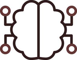 Neurons Circuit Creative Icon Design vector