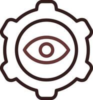 Eye Setting Creative Icon Design vector