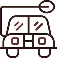 Eco Car Creative Icon Design vector