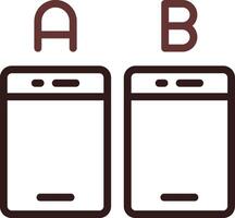 Ab Testing Creative Icon Design vector