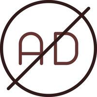 Ad Blocker Creative Icon Design vector