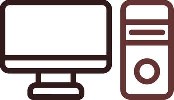 Computer Creative Icon Design vector