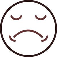 Sad Creative Icon Design vector