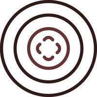 Bullseye Creative Icon Design vector