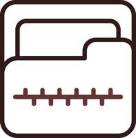 Zip Folder Creative Icon Design vector