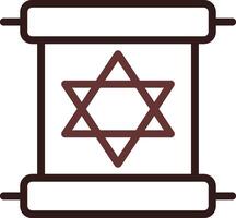 Scroll torah Creative Icon Design vector
