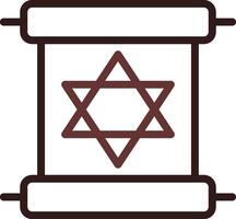 Scroll torah Creative Icon Design vector