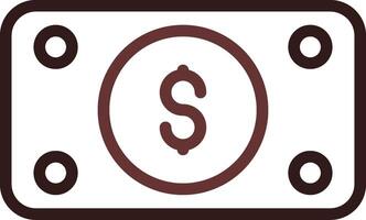 Money Bill Wave Creative Icon Design vector