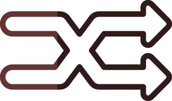 Line Two Color Design vector