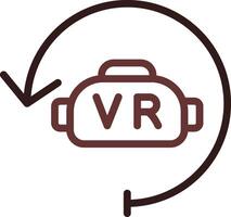 Virtual Reality Creative Icon Design vector