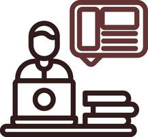 Line Two Color Design vector