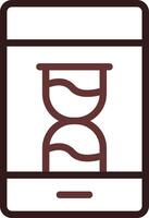 Time Tracker App Creative Icon Design vector