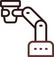 Robot Barista Creative Icon Design vector