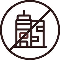 No Commute Creative Icon Design vector