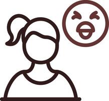 Disgusted Creative Icon Design vector