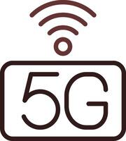 5g red creativo icono diseño vector