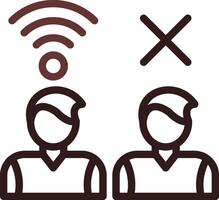 Digital Divide Creative Icon Design vector