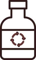 Ecological Bottle Creative Icon Design vector