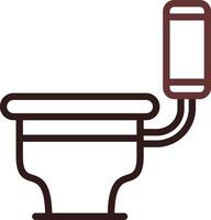 Toilet Creative Icon Design vector