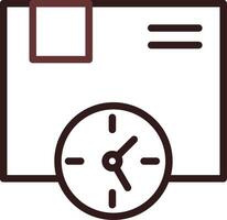 Delivery Time Creative Icon Design vector