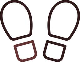 Footprint Creative Icon Design vector