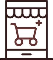 Personalized Web Store Creative Icon Design vector