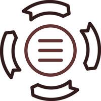 Circle Arrow Process Creative Icon Design vector