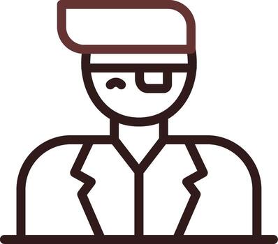 Eye Patch Creative Icon Design vector