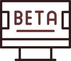 Beta Creative Icon Design vector