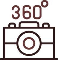 360 cámara creativo icono diseño vector