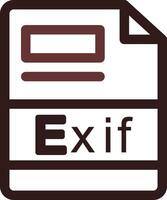 Exif Creative Icon Design vector