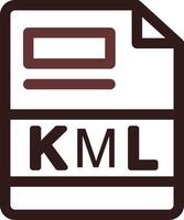 kml creativo icono diseño vector