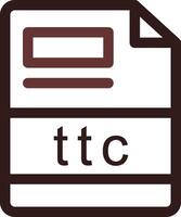 ttc creativo icono diseño vector