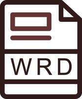 WRD Creative Icon Design vector