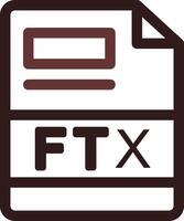 ftx creativo icono diseño vector