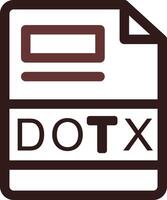 DOTX Creative Icon Design vector