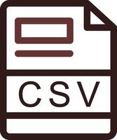 csv creativo icono diseño vector