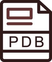 PDB Creative Icon Design vector