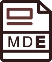 MDE Creative Icon Design vector