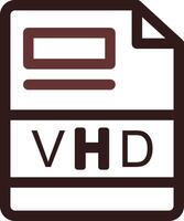 VHD Creative Icon Design vector